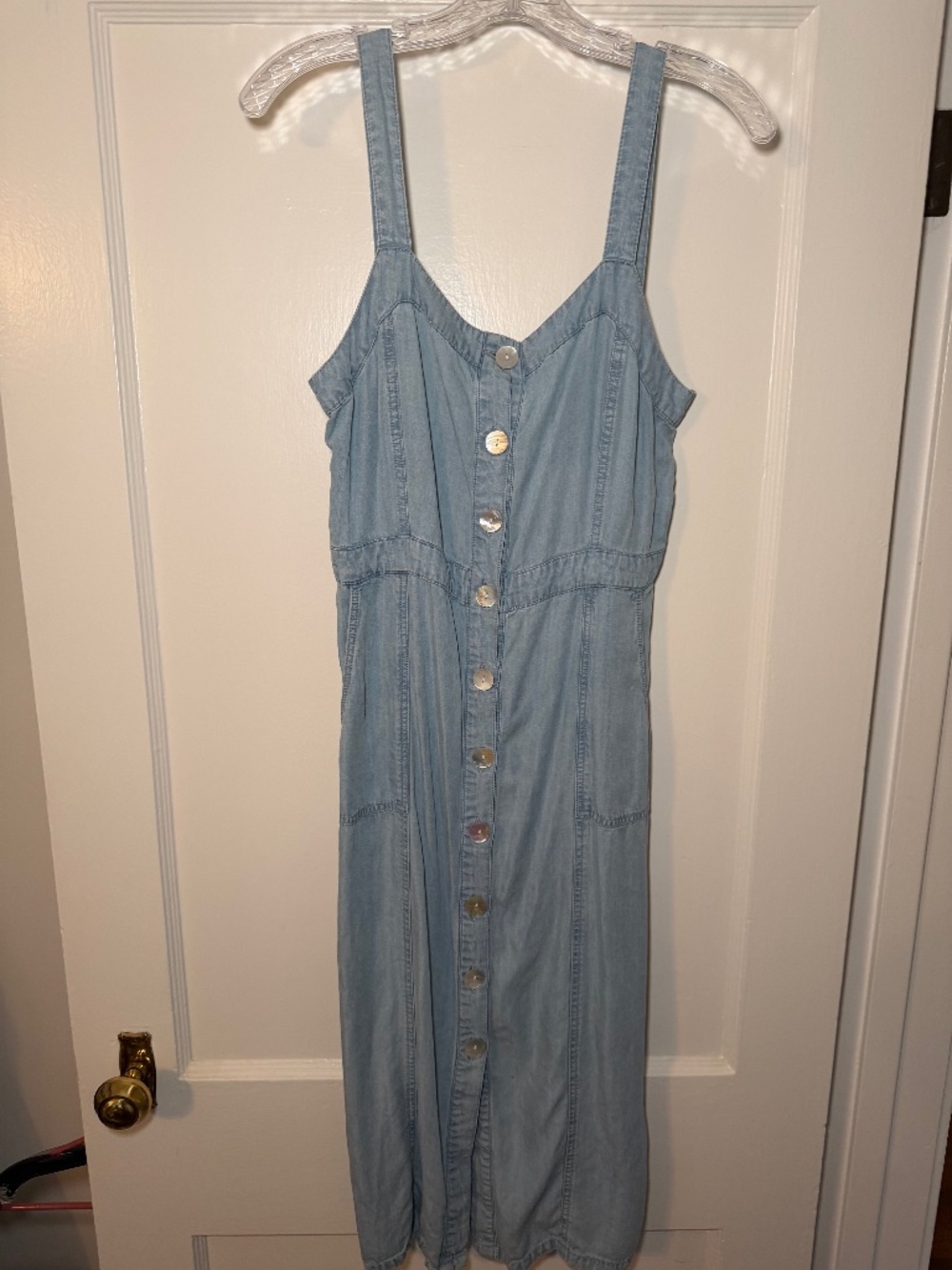 Chambray midi dress